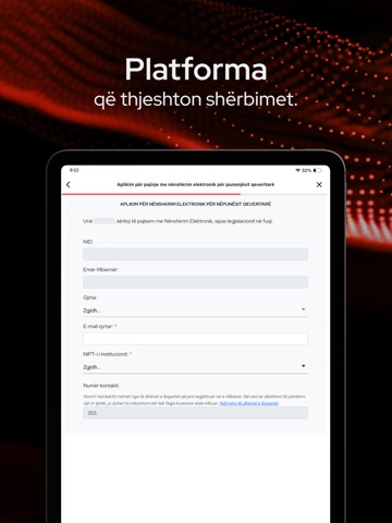 e-Albania iPad screenshot
