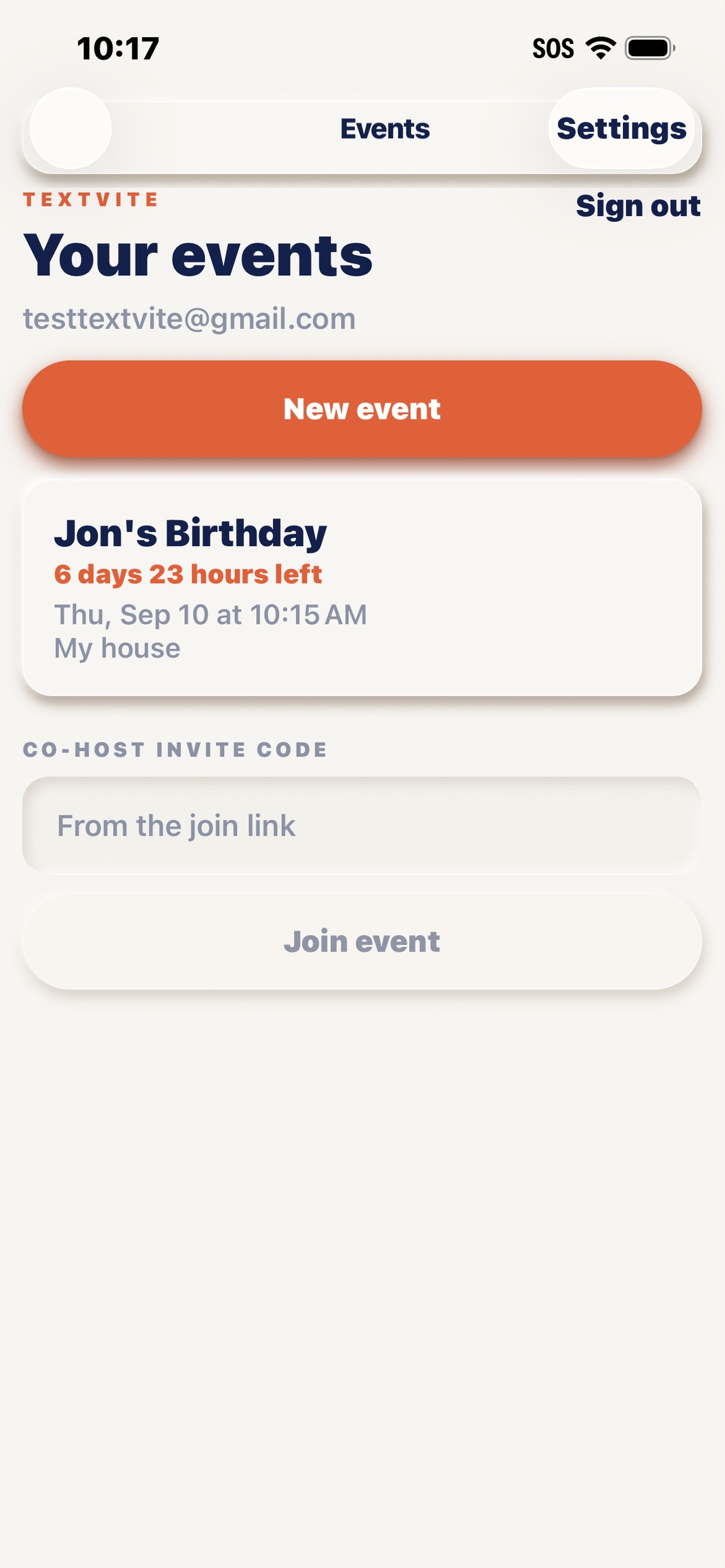 Screenshot 3 of TextVite Invites