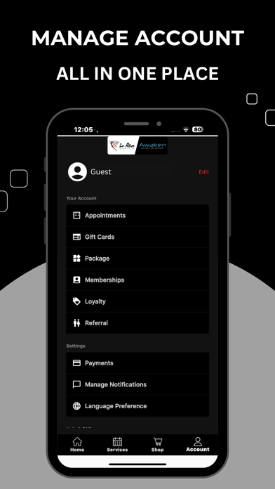 Le Rêve & Awaken Booking App Screenshot