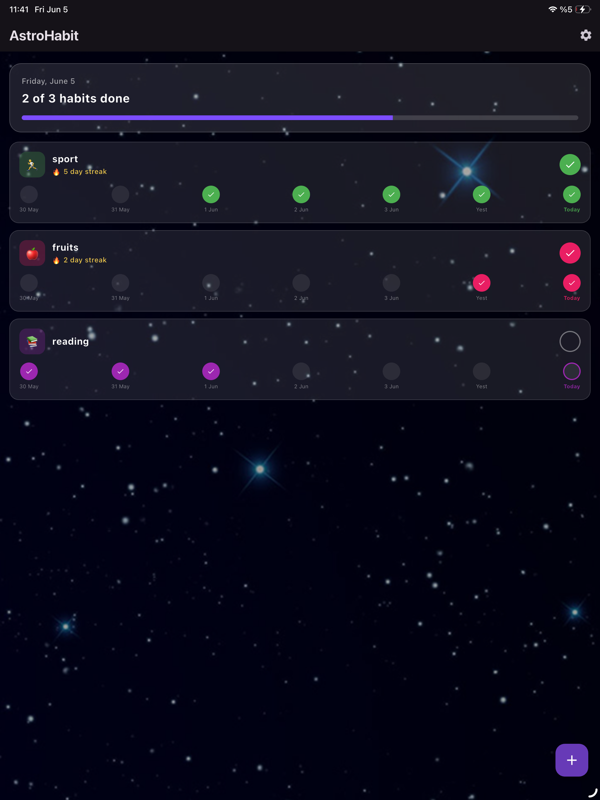AstroHabit: Habit Tracker screenshot 3