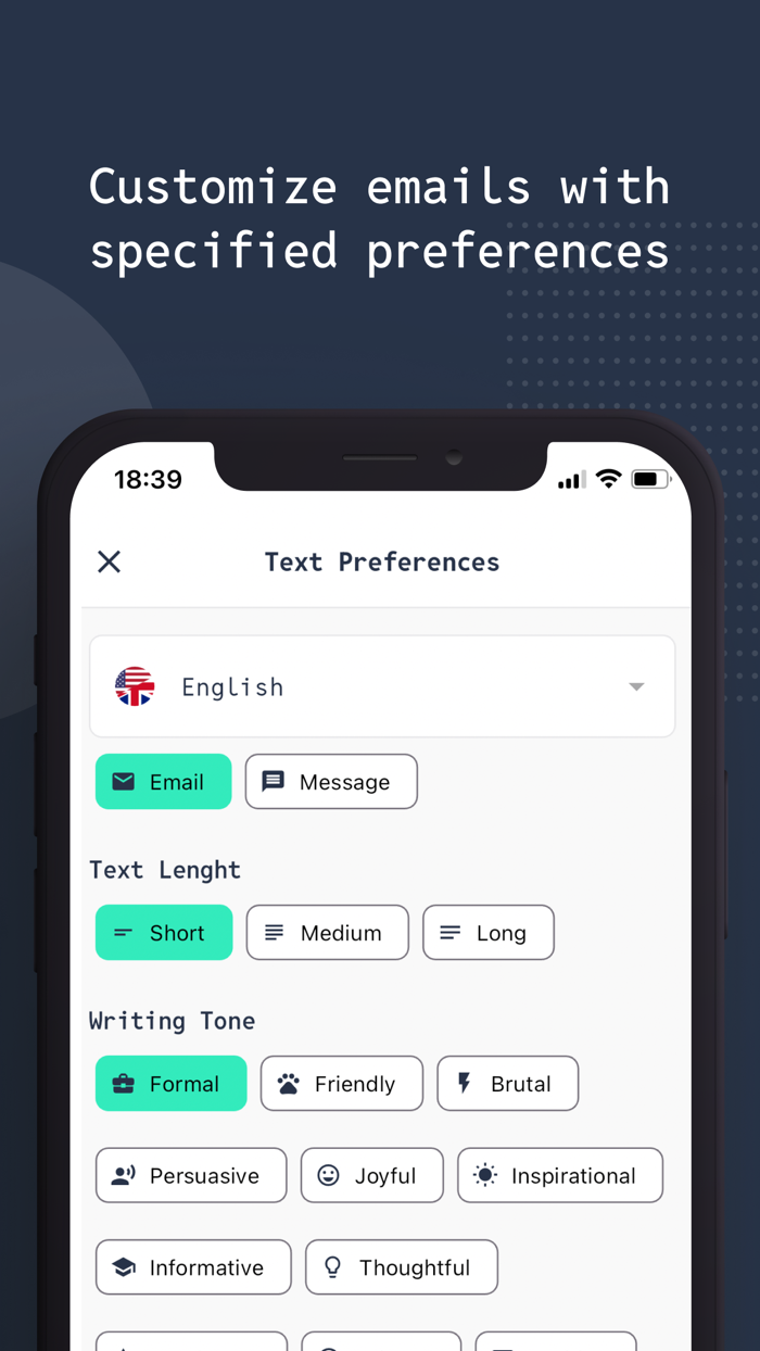 AI Email or Message - Writerby