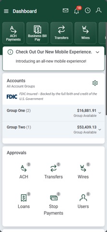 Stone Bank Treasury Mgmt screenshot