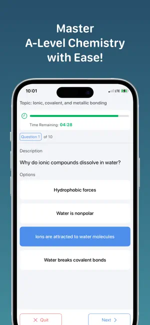 A-Level Chemistry screenshot 1