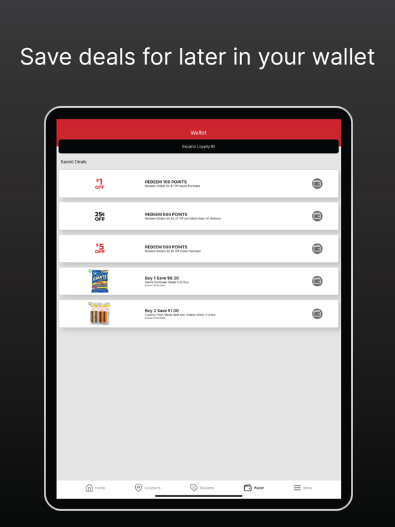 Jr. Foodie Rewards iPad screenshot