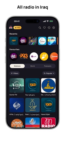 Iraqi Radio Stations Online iPhone screenshot