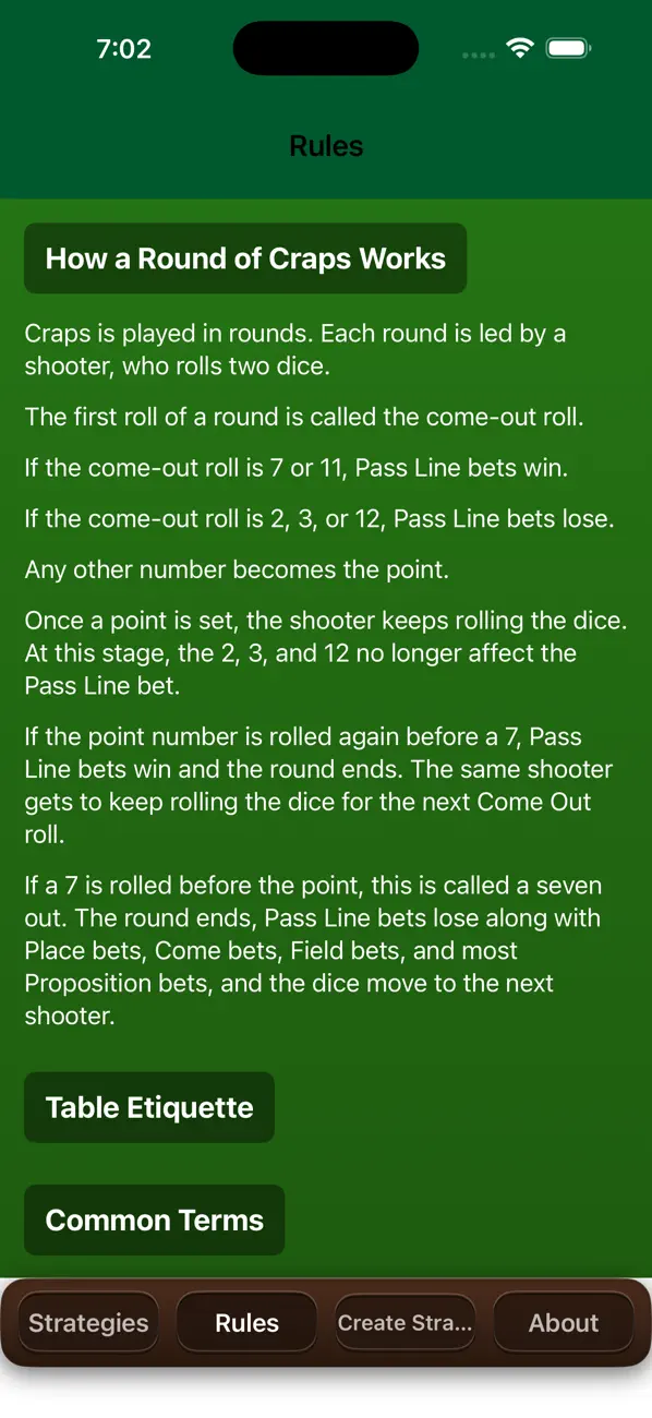 #2. Oh Craps! (iOS) Ved: Marco Salsiccia