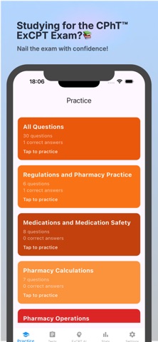 CPhT™ ExCPT Exam Flashcards iPhone screenshot