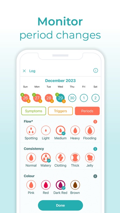 Health & Her Menopause App Screenshot