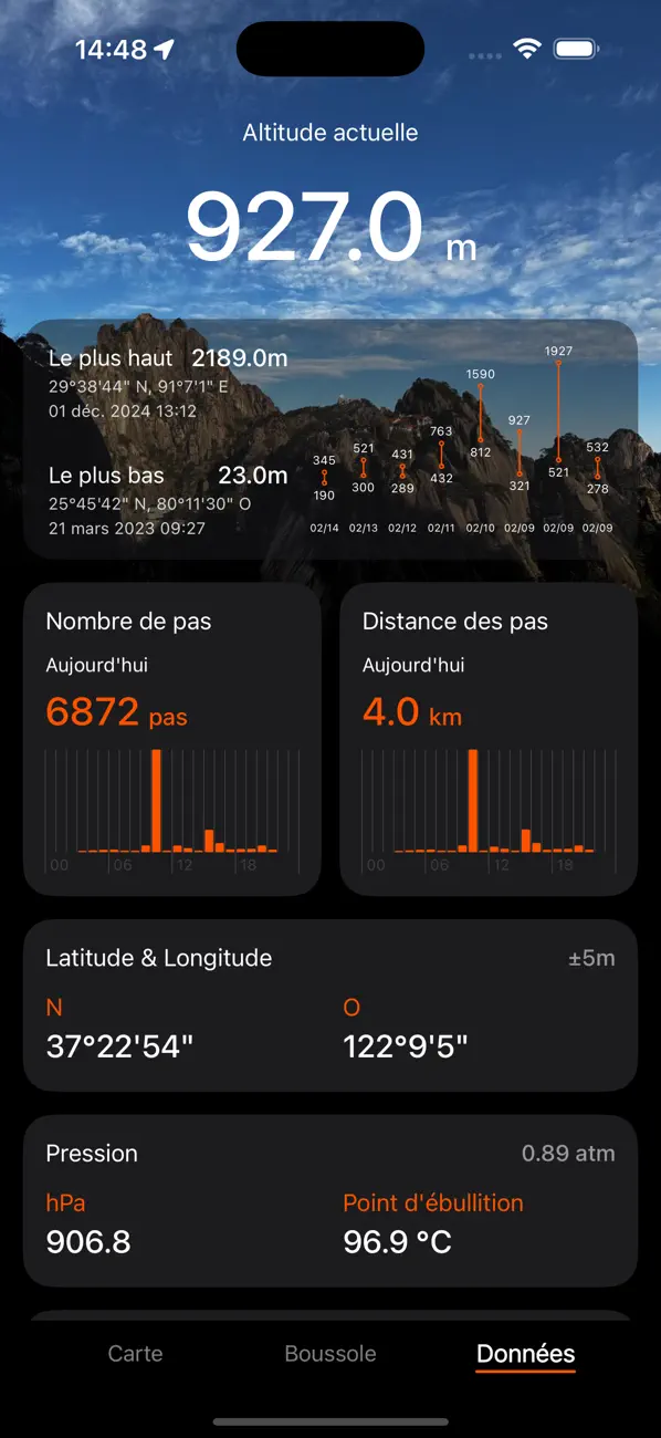 Screenshot #2 pour Compass Pro - Altimètre GPS