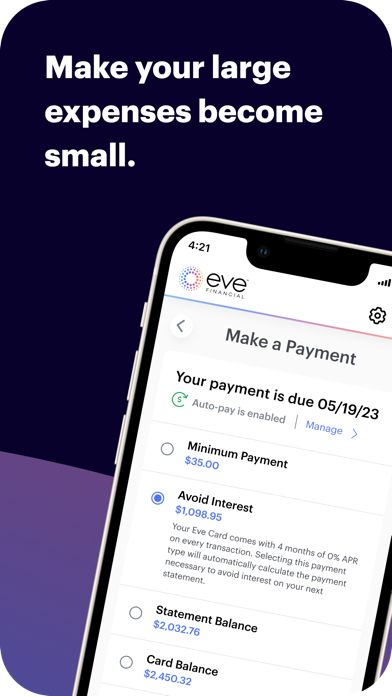 Eve Mobile Banking Screenshot