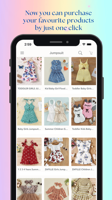 Fashion kids clothing online Screenshot