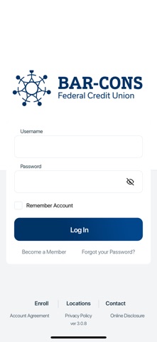 Bar-Cons Federal Credit Union app screenshot