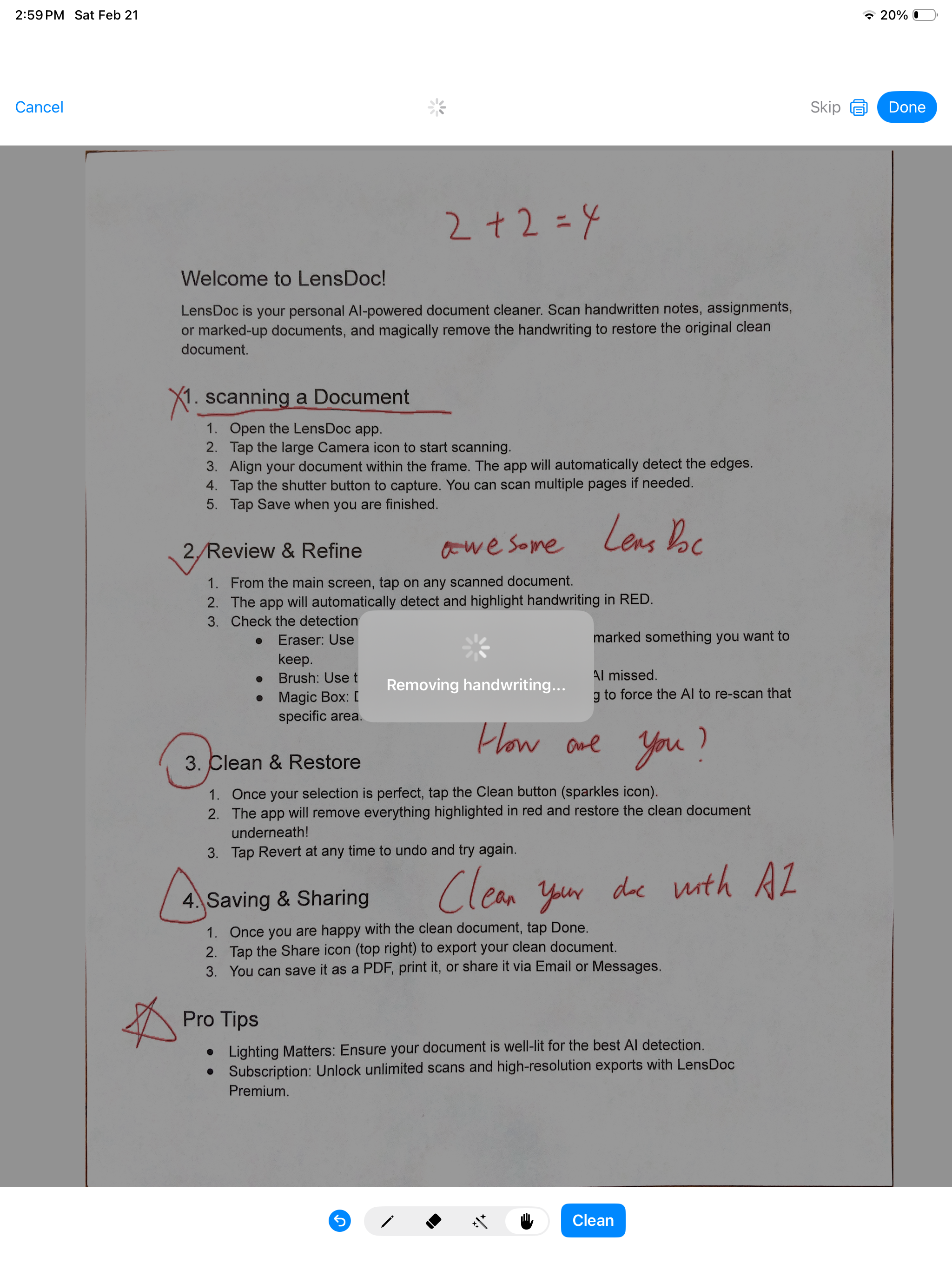 LensDoc: AI Document Cleaner screenshot 14