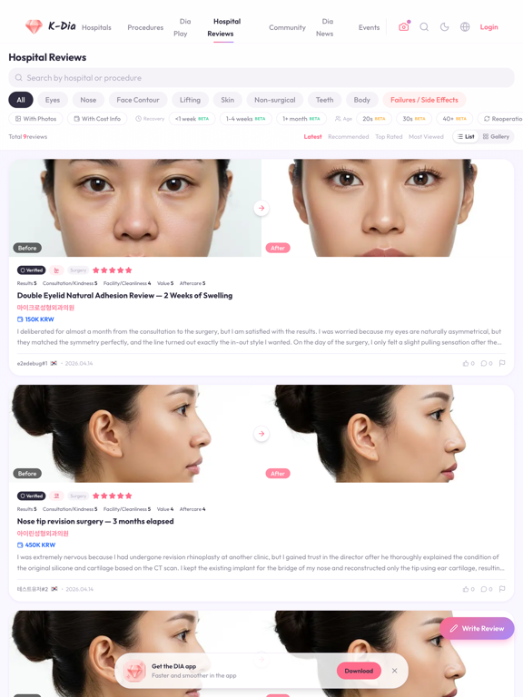 K-Dia: Korea Beauty & Surgery iPad screenshot