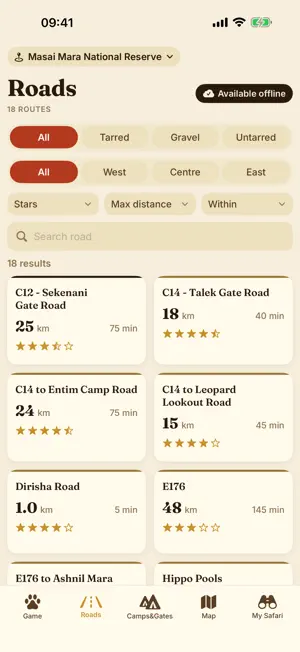 Masai Mara Safari: Map & Guide screenshot 4
