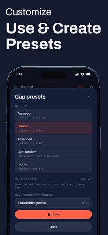 Accel: Dynamic & Gap Metronome screenshot 5