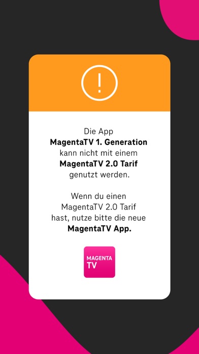 Screenshot #1 pour MagentaTV - 1. Generation