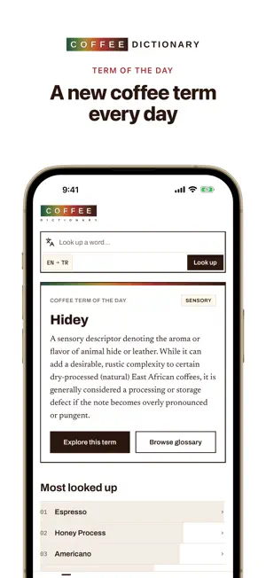 Coffee Dictionary screenshot 1