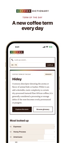 Coffee Dictionary Screenshot 1 of 4