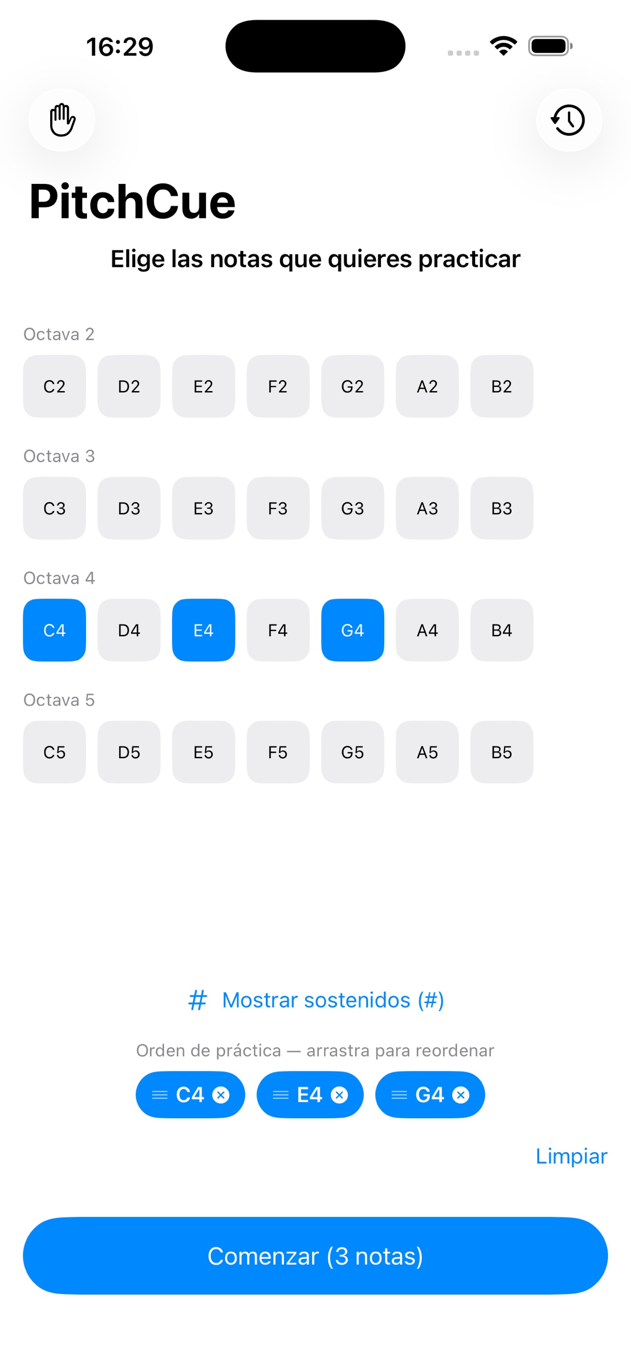 Screenshot 1 of PitchCue