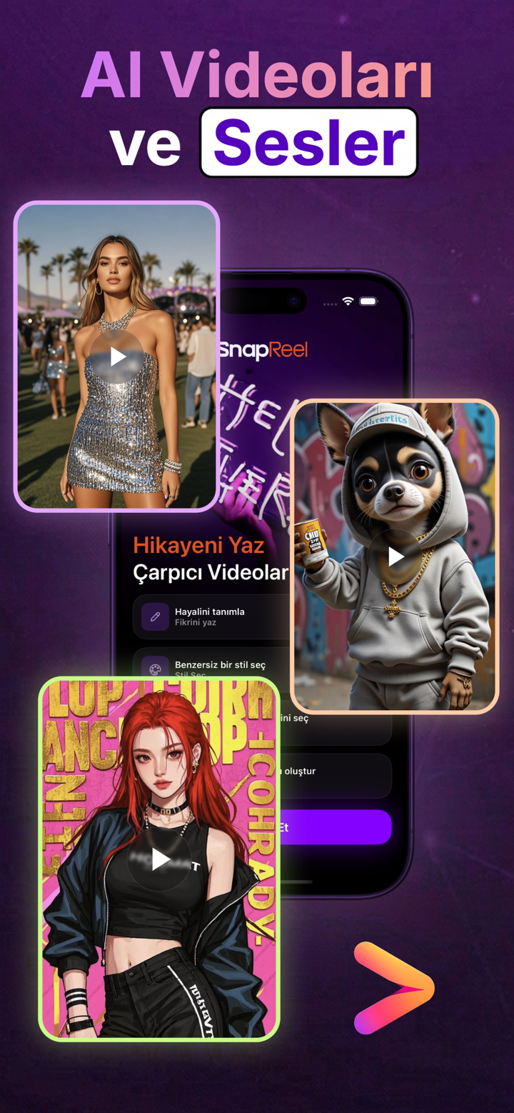 SnapReel: AI Video Oluşturucu screenshot 1