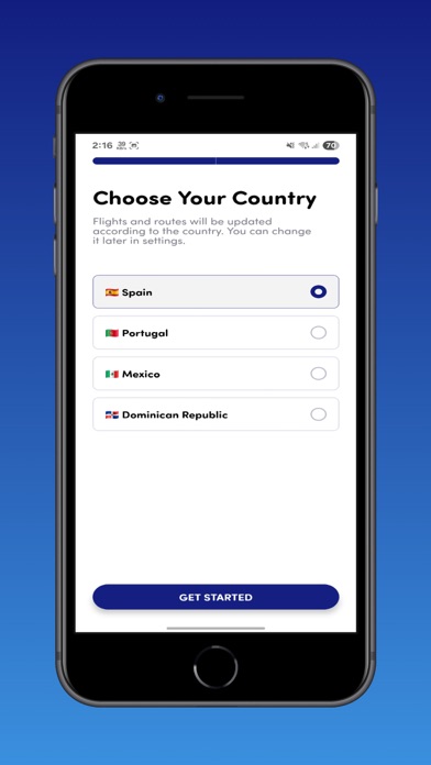 World2Fly iPhone screenshot 1 - Travel app