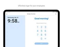 Workday Time Kiosk iPad image 1