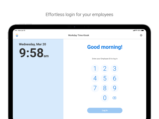 Workday Time Kiosk
