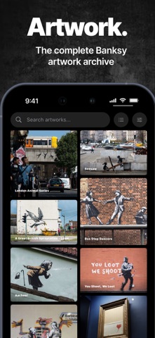 Banksy - Art Map & Gallery iPhone screenshot