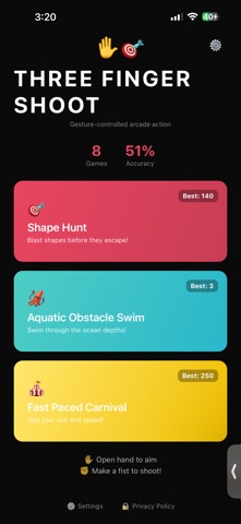 Three Finger Shoot screenshot