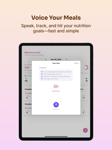 AI Calorie Tracker: Food Scan iPad screenshot