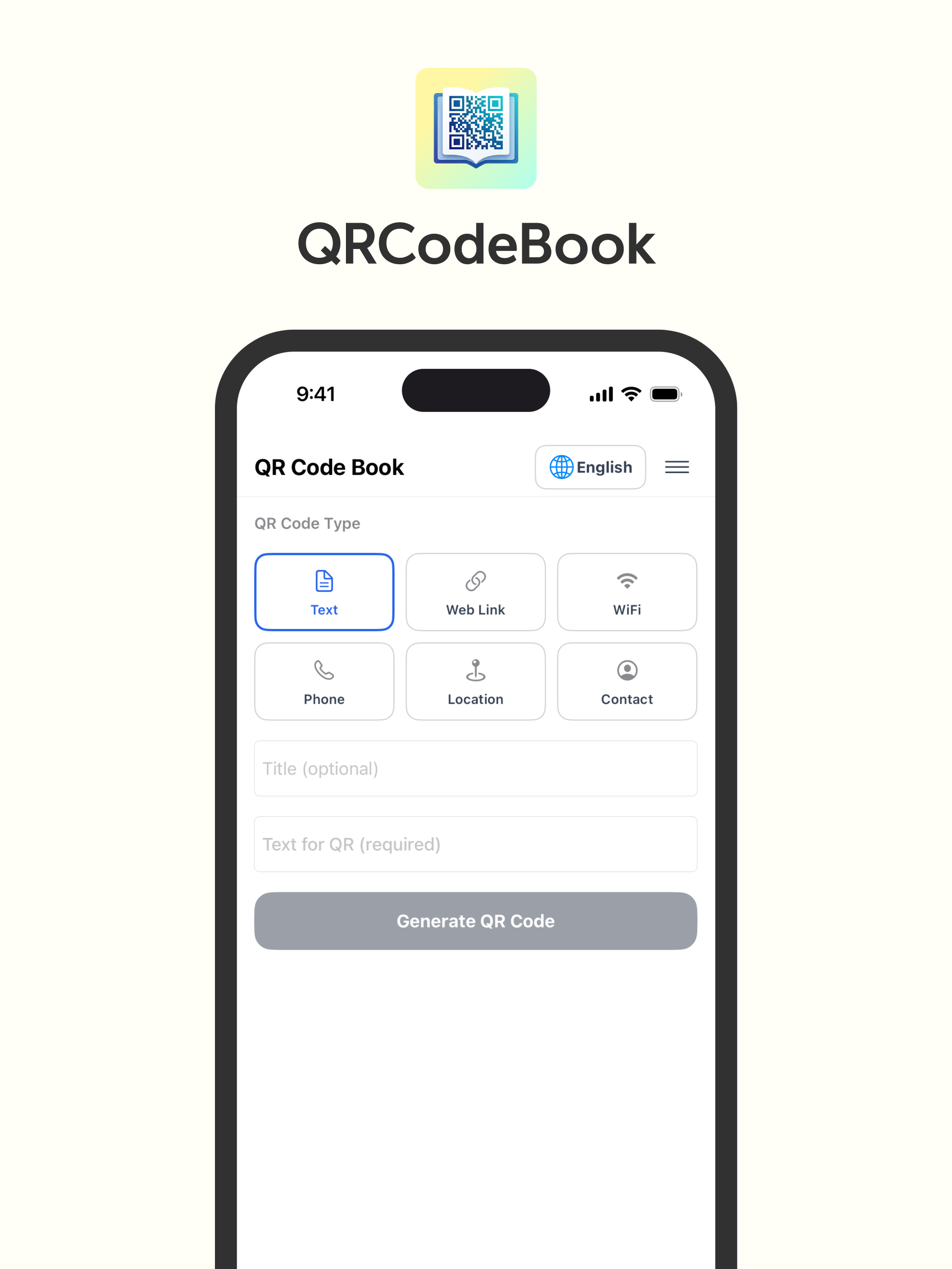 QR Code Book - Generate & Scan screenshot 7
