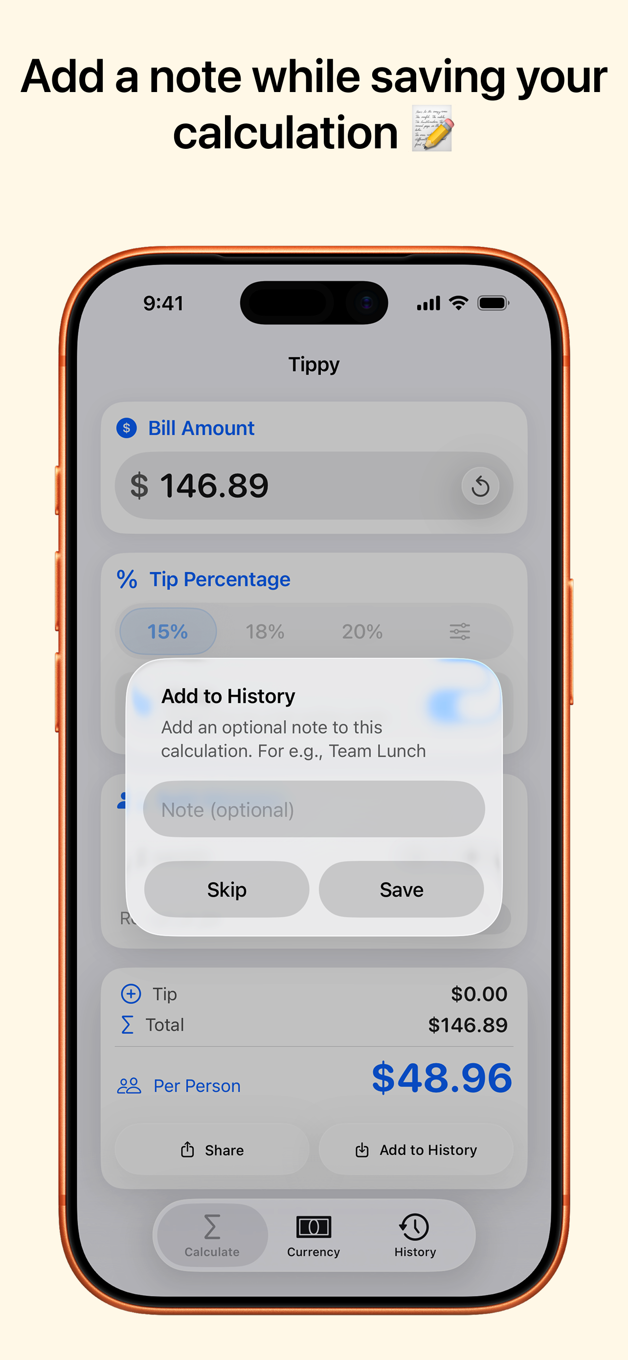 Tippy: Tip & Bill Calculator