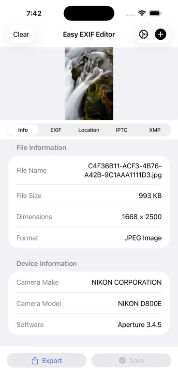 Easy Exif Editor screenshot 2 of 8
