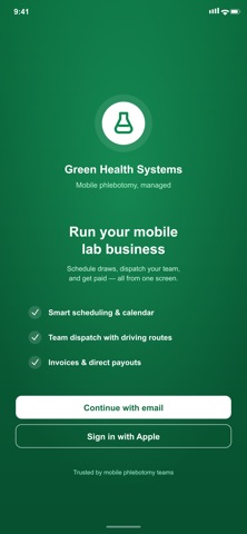 Mobile Phlebotomy App Screenshot 1 of 5