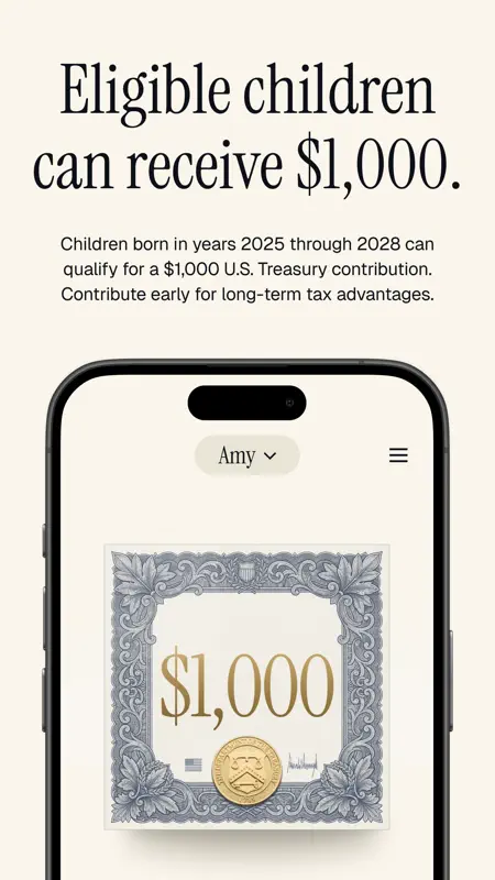 Trump Accounts: Official App screenshot 2 of 9