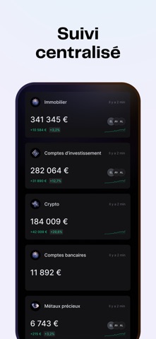 Finary : Patrimoine & Budget iPhone screenshot 2