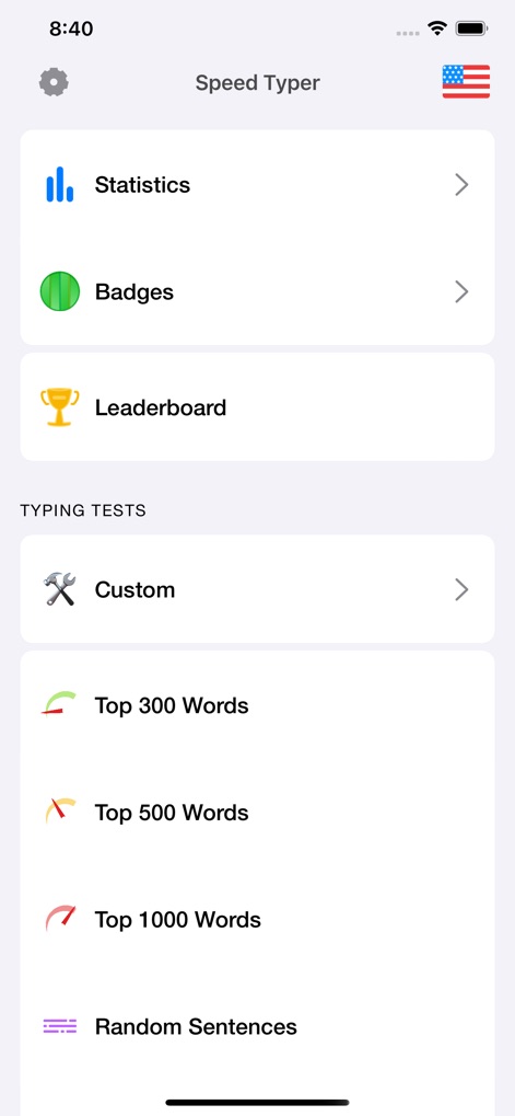Speed Typer: WPM Typing Tests - Games App | MWM