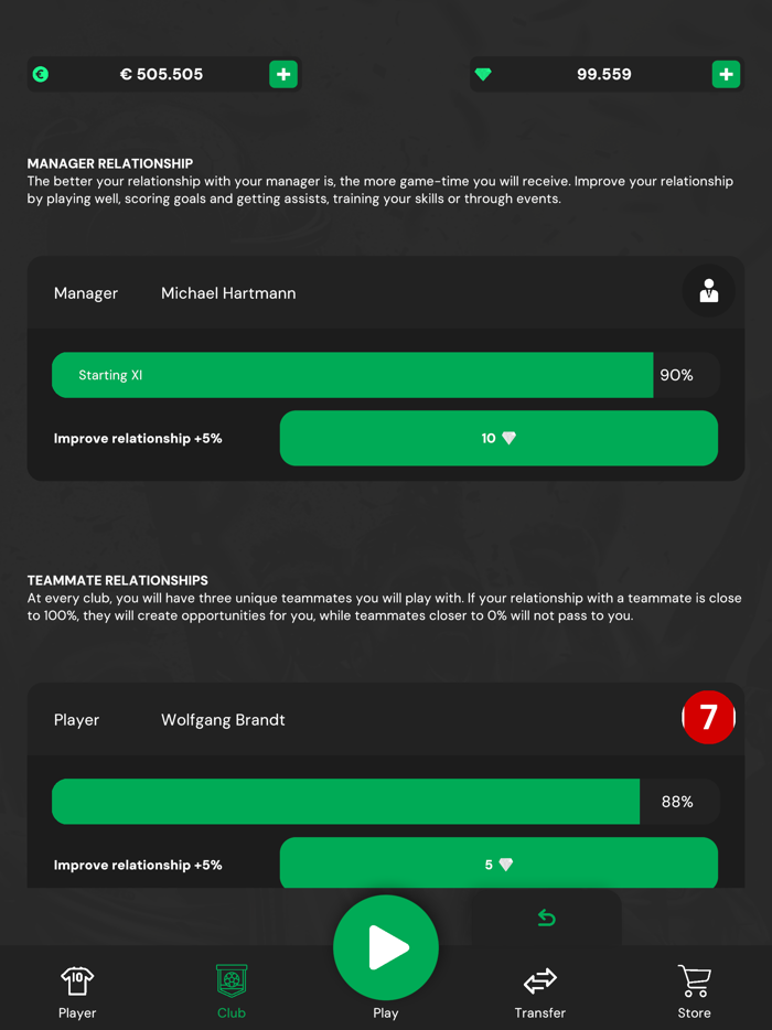 Club Legend - Football Game