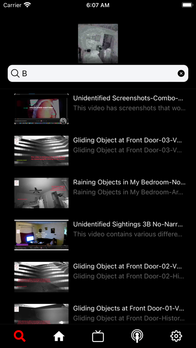 US TV Unidentified Sightings Screenshot