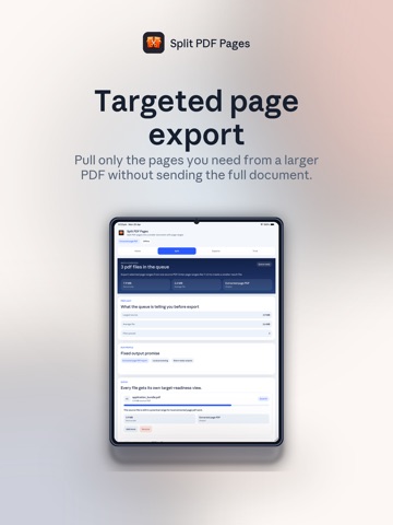 Split PDF Pages iPad screenshot