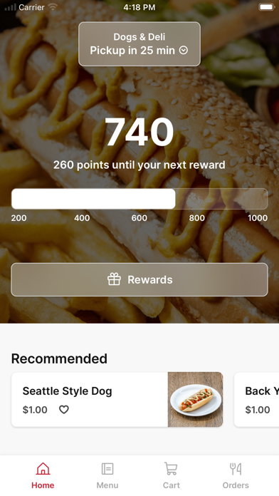 Dogs & Deli iPhone screenshot 1 - Food & Drink app