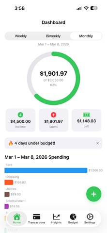 Ledg - Budget Tracker screenshot