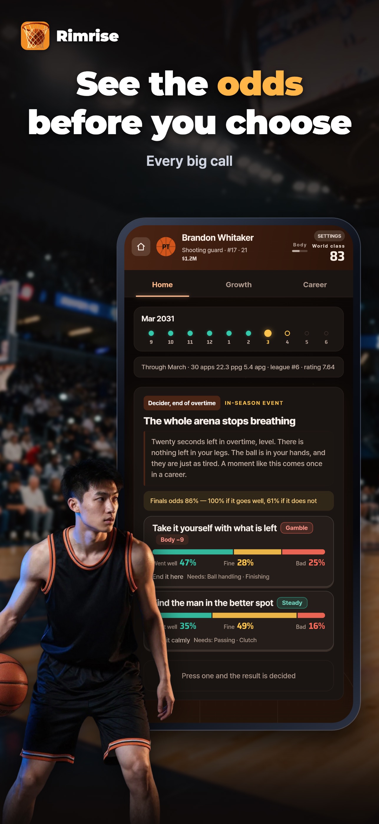 Screenshot 2 of Rimrise: Basketball Career Sim