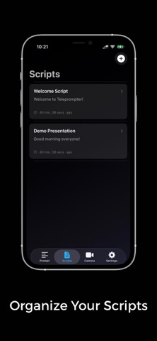 Teleprompter: Pro For Videos iPhone screenshot