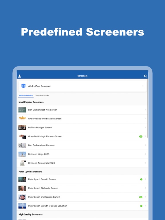 GuruFocus iPad screenshot 8 - Finance app