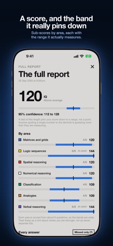 IQ Test: Reasoning Score Screenshot 7 of 7