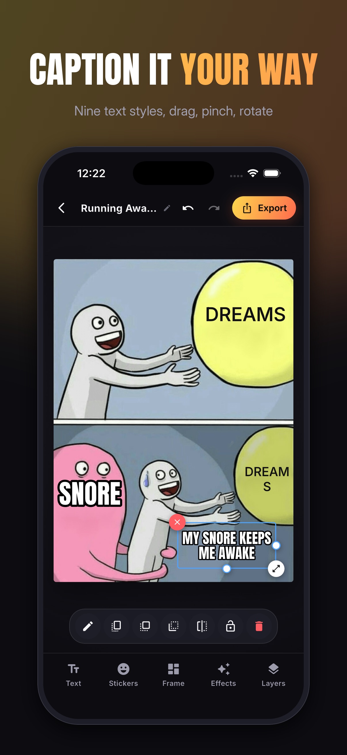 Screenshot 1 of Smirk Meme Maker