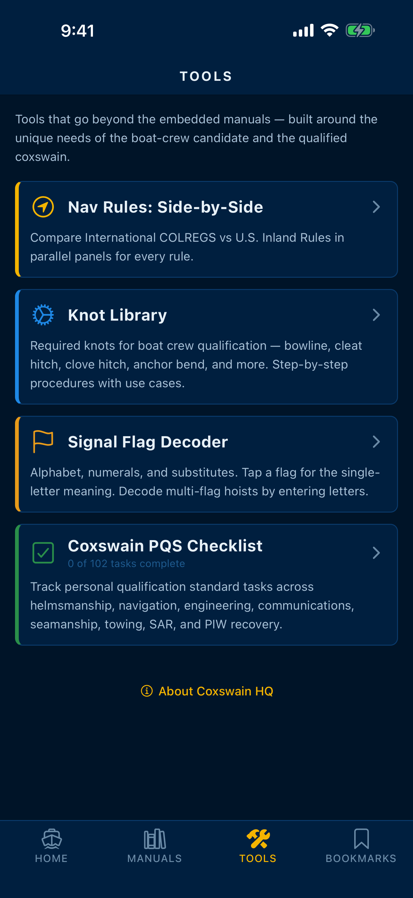 Coxswain HQ screenshot 3