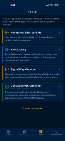 Coxswain HQ iPhone screenshot
